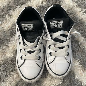 Boys Allstar Converse sneakers.